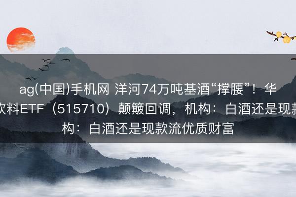 ag(中国)手机网 洋河74万吨基酒“撑腰”！华宝基金食物饮料ETF（515710）颠簸回调，机构：白酒还是现款流优质财富