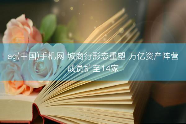 ag(中国)手机网 城商行形态重塑 万亿资产阵营成员扩至14家